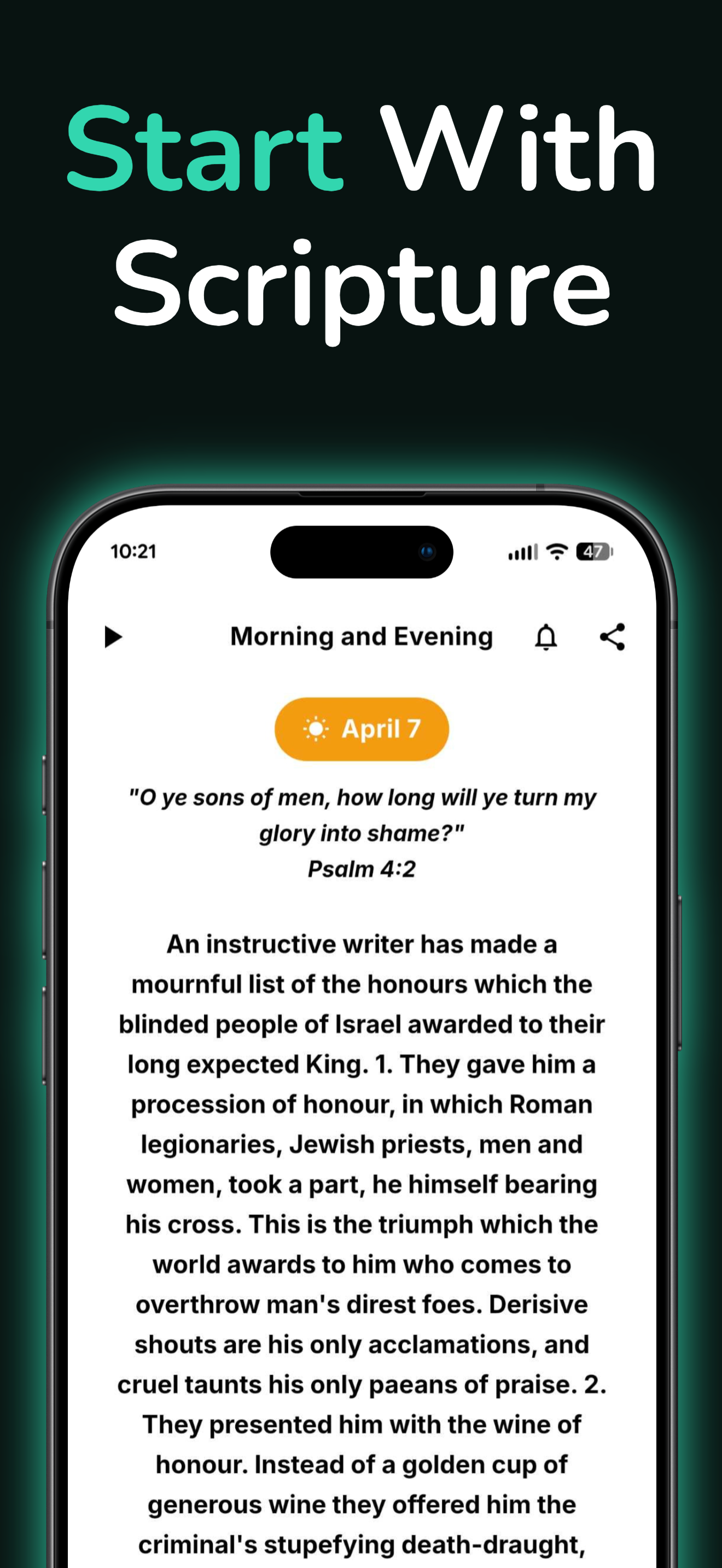 Start With Scripture — morning devotion