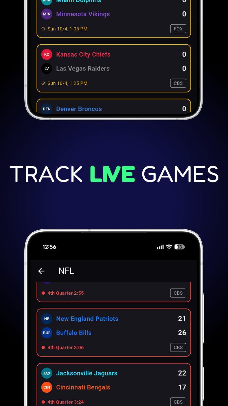 Track the games that stay live.